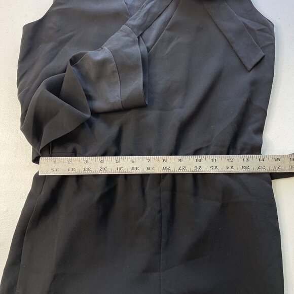 Theory Women's Alvmie Black Light Crepe Sleeveless‎ Jumpsuit Women's 2 - Picture 9 of 15